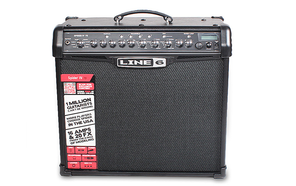 Line6 Ⅳ 75W 蜘蛛吉他音箱 alt= Line6 Ⅳ 75W 蜘蛛吉他音箱,清脆、平滑、摇滚、流行、高增益音色
