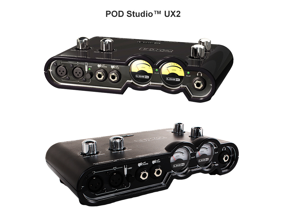 LINE6 POD Stidio UX2 专业音频接口,更高级的家居录音棚 LINE6 POD Stidio UX2 专业音频接口,更高级的家居录音棚