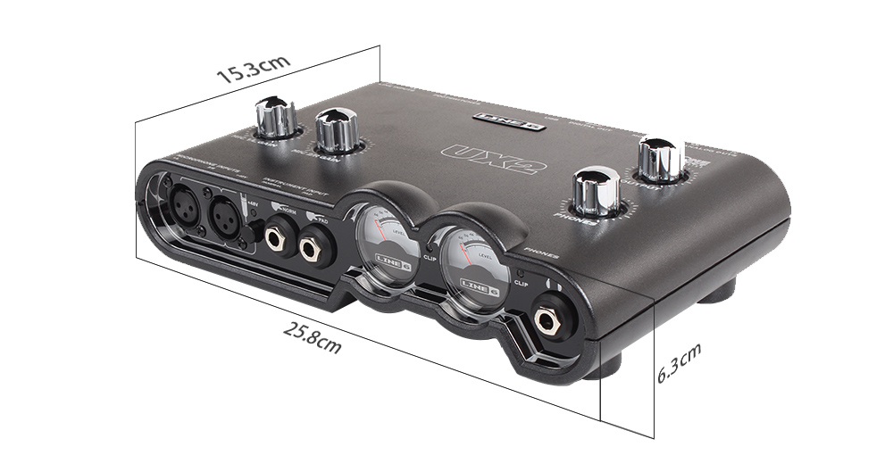 LINE6 POD Stidio UX2 专业音频接口,产品说明 LINE6 POD Stidio UX2 专业音频接口,产品说明