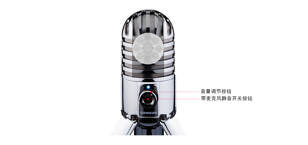 Samson Meteor mic 录音电容麦USB话筒，25毫米大振膜电容麦克风